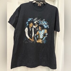 Michael Jackson Black Graphic T-Shirt